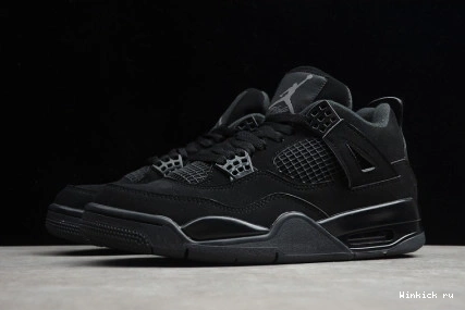 BLACK CU1110-010 KIDS 4 AIR JORDAN CAT 2020 1216